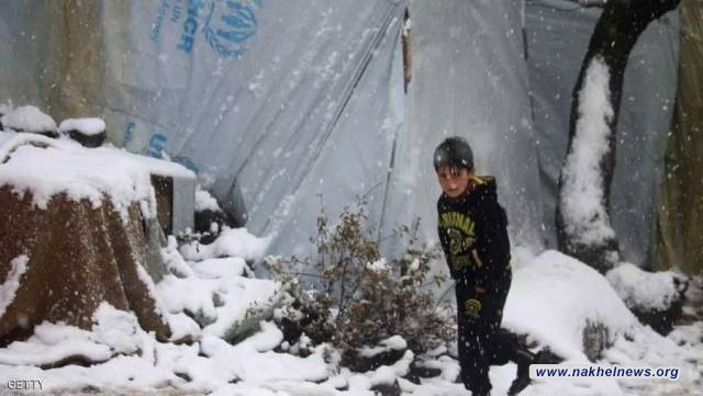 الصحة العالمية تعلن وفاة عشرات الأطفال جراء البرد بمخيم للنازحين السوريين