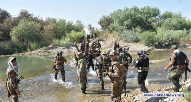 الحشد والجيش ينفذان عملية أمنية في حوض نهر الوند بديالى