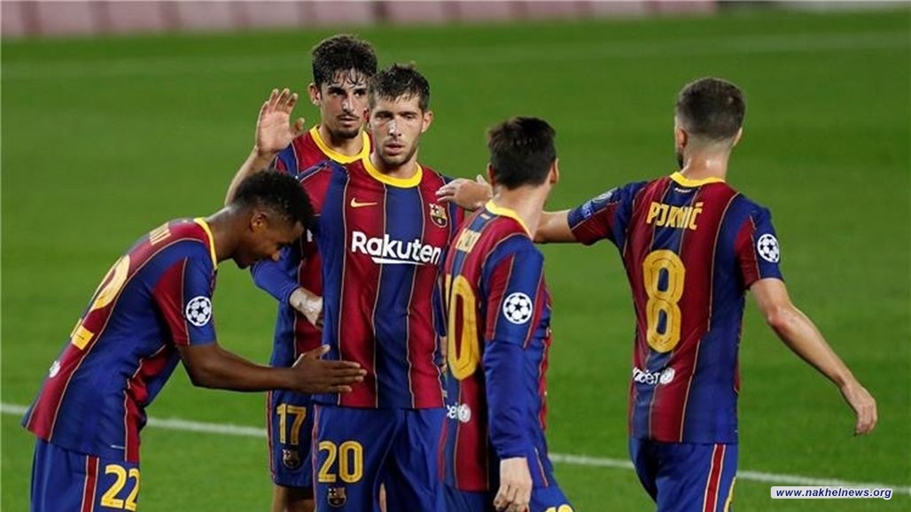برشلونة يقص شريطه في دوري الأبطال بخماسية وهدف تاريخي لميسي